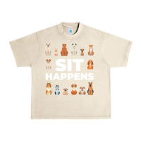 Sandshell Dog Funny S It Happens Pet Sitting Design Urban Heavy Tee - trangStudio