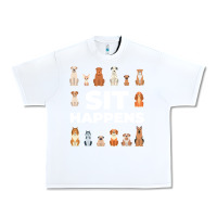 White Dog Funny S It Happens Pet Sitting Design Urban Heavy Tee - trangStudio