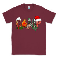 Burgundy Christmas camp Classic Tee - NancyCooperArtShop