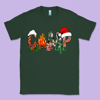 Christmas Camp Classic Tee Designed By Nancycooperartshop