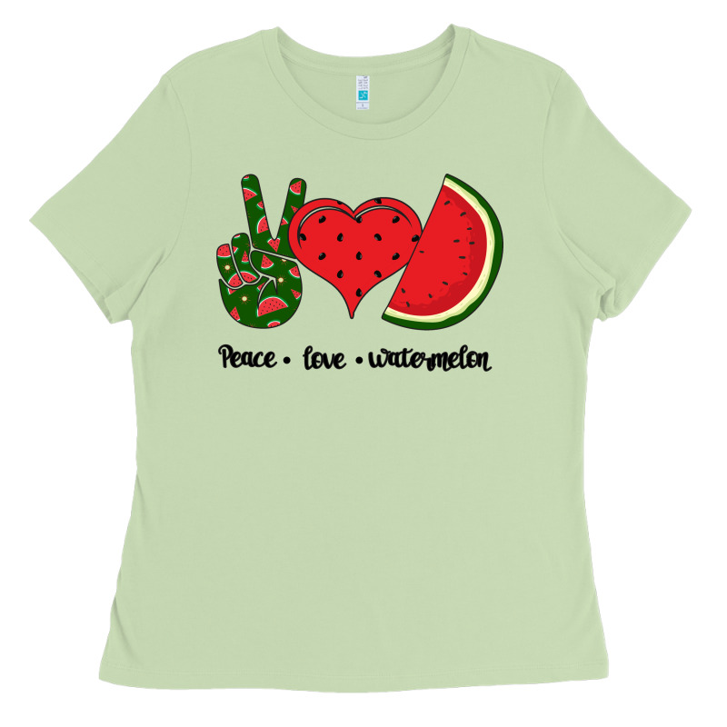 Peace Love Watermelon Ladies Tee by Bettercallsaul | Teevron
