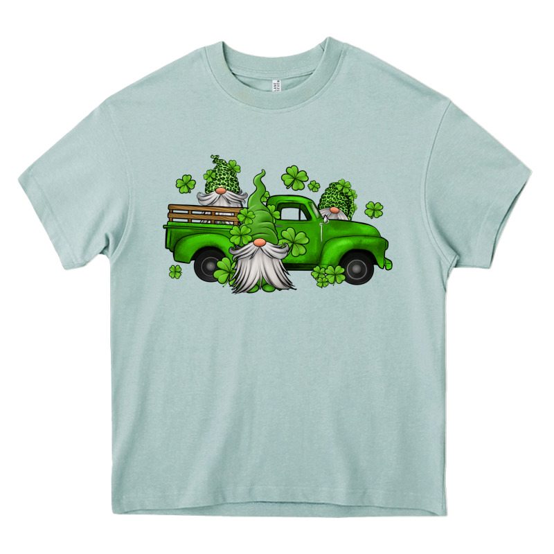 St Patrick's Gnomes Farm Truck Heavy Core Tee by Jasminsmagicworld | Teevron