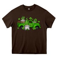 Chocolate Brown st patrick's gnomes farm truck Heavy Core Tee - Jasminsmagicworld