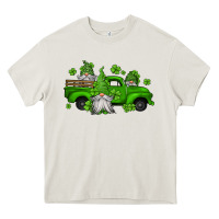 Cream st patrick's gnomes farm truck Heavy Core Tee - Jasminsmagicworld
