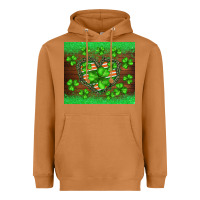 Meerkat st.patricks heart shamrocks glitter Heavyweight Hoodie - BarkalooDesign