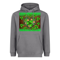 Storm st.patricks heart shamrocks glitter Heavyweight Hoodie - BarkalooDesign