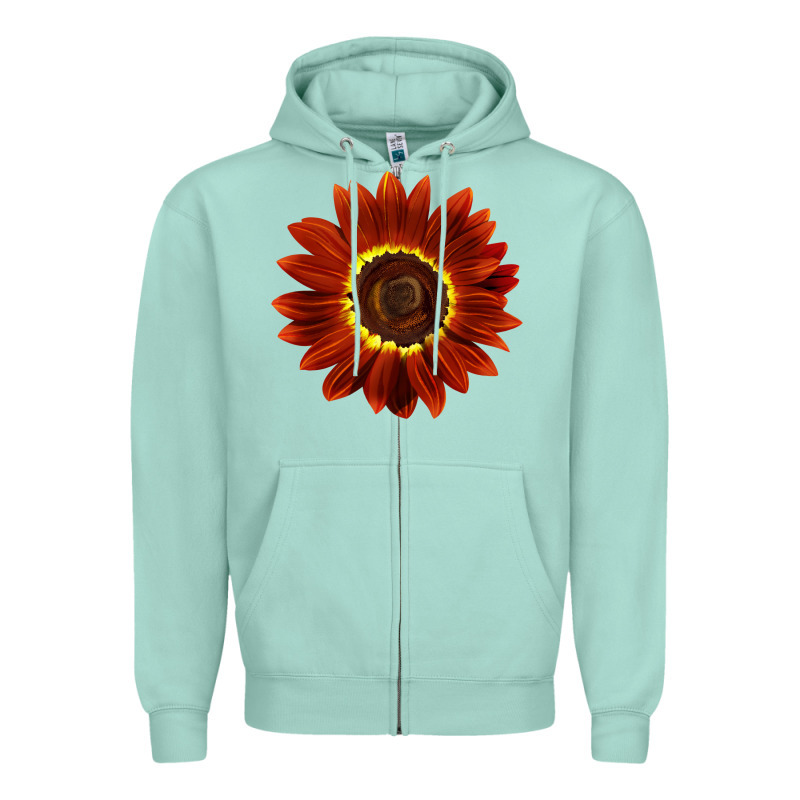 Rouge Royale Sunflower Zipper Hoodie by LillyAllenDesigns | Teevron