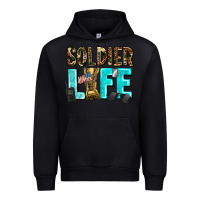 Black soldier  life Urban Hoodie - AdoDesignShop