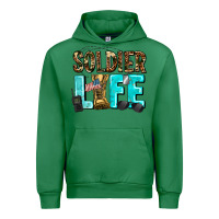 Emerald soldier  life Urban Hoodie - AdoDesignShop