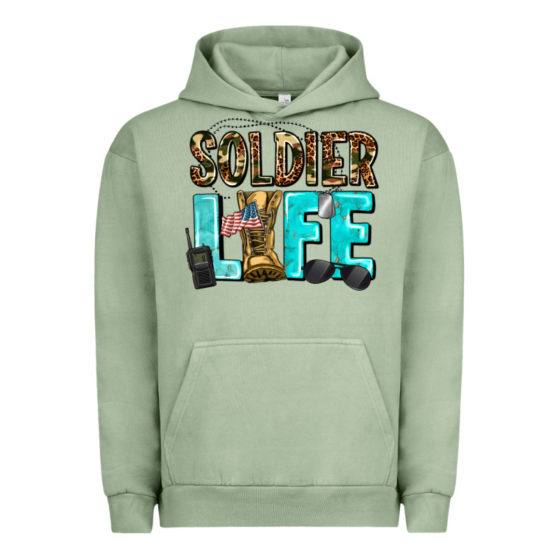 Soldier  Life Urban Hoodie by AdoDesignShop | Teevron