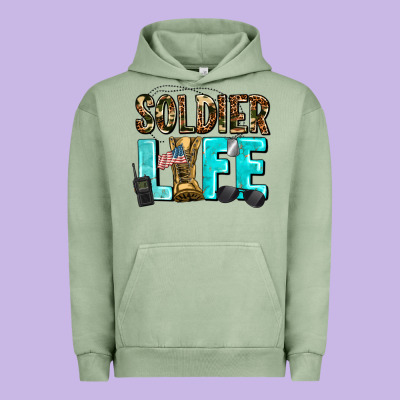 Soldier  Life Urban Hoodie Designed By Adodesignshop