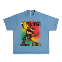 Pebble Blue free ish since 1865 juneteenth Urban Heavy Tee - CowGirlArtShop
