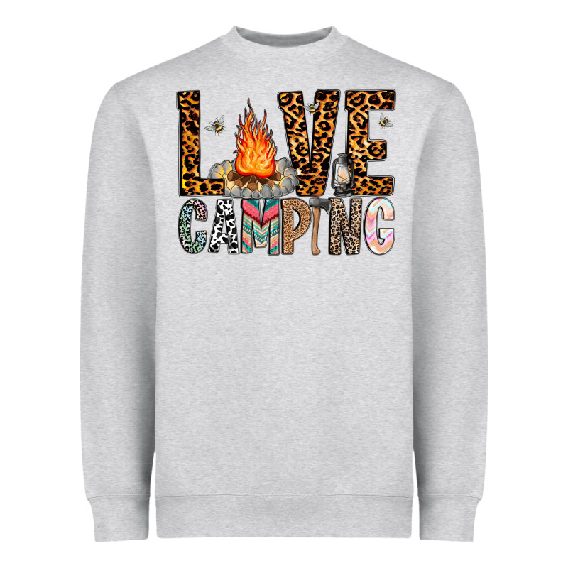 Love Camping Heavyweight Sweatshirt by CowhideDigitalArt | Teevron
