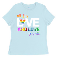 Baby Blue All For Love And Love For All Ladies Tee - Bettercallsaul