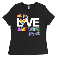 Black All For Love And Love For All Ladies Tee - Bettercallsaul
