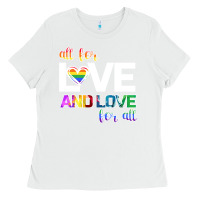 White All For Love And Love For All Ladies Tee - Bettercallsaul