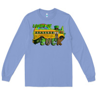 Colony Blue Loads of luck School bus Long Sleeve Tee - CowGirlArtShop