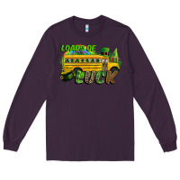 Plum Loads of luck School bus Long Sleeve Tee - CowGirlArtShop