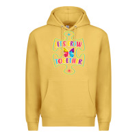 Antique Gold Let s Grow Together Premium Hoodie - CowhideDigitalArt