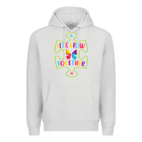 Dove Grey Let s Grow Together Premium Hoodie - CowhideDigitalArt