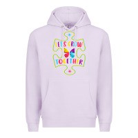 Lilac Let s Grow Together Premium Hoodie - CowhideDigitalArt