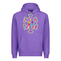 Purple Let s Grow Together Premium Hoodie - CowhideDigitalArt