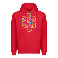 Red Let s Grow Together Premium Hoodie - CowhideDigitalArt