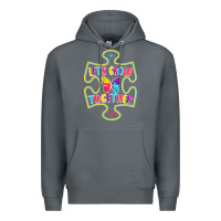 Rock Let s Grow Together Premium Hoodie - CowhideDigitalArt