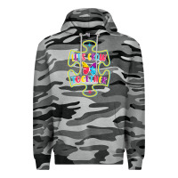 Slate Camo Let s Grow Together Premium Hoodie - CowhideDigitalArt
