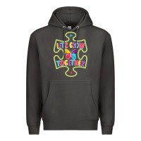 Smoke Let s Grow Together Premium Hoodie - CowhideDigitalArt