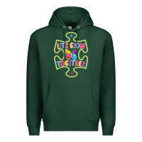 Sports Green Let s Grow Together Premium Hoodie - CowhideDigitalArt