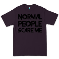 Plum Normal People Scare Me Premium Tee - Bettercallsaul