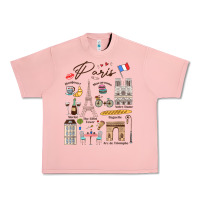 Salmon paris bonjour eiffel tower paris lover paris traveling vacay Urban Heavy Tee - trangStudio
