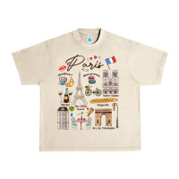 Sandshell paris bonjour eiffel tower paris lover paris traveling vacay Urban Heavy Tee - trangStudio