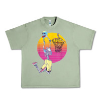 Oil Green basketball player halloween pumpkin skeletons kids boys Urban Heavy Tee - trangStudio