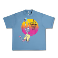 Pebble Blue basketball player halloween pumpkin skeletons kids boys Urban Heavy Tee - trangStudio