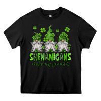 Black shenanigans with my gnomies st patricks day gnomes Heavy Core Tee - Jasminsmagicworld