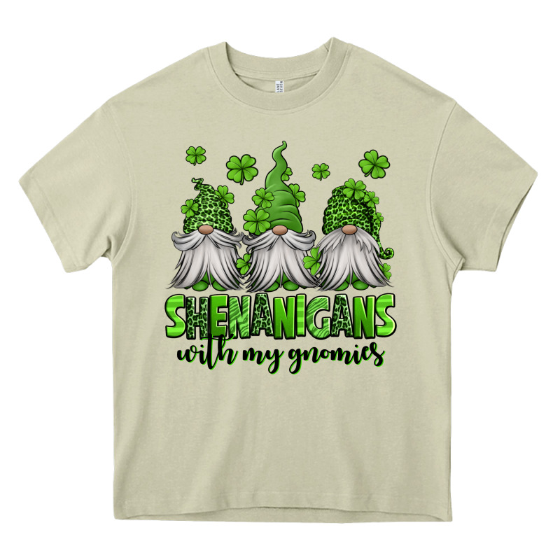 Shenanigans With My Gnomies St Patricks Day Gnomes Heavy Core Tee by Jasminsmagicworld | Teevron