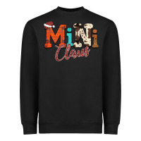 Black Mini Claus Heavyweight Sweatshirt - CowhideDigitalArt