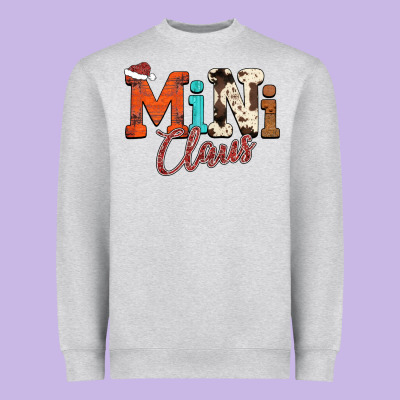 Mini Claus Heavyweight Sweatshirt Designed By Cowhidedigitalart