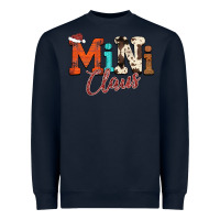 Navy Mini Claus Heavyweight Sweatshirt - CowhideDigitalArt