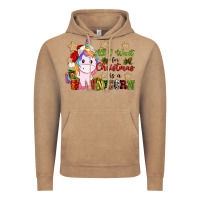 Vintage Coffee all i want for christmas is a unicorn Vintage Hoodie - CowGirlArtShop