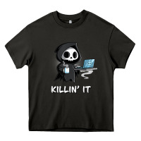 Asphalt killin' it shirt funny grim reaper halloween sarcasm Heavy Core Tee - trangStudio
