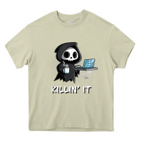 Mossy killin' it shirt funny grim reaper halloween sarcasm Heavy Core Tee - trangStudio