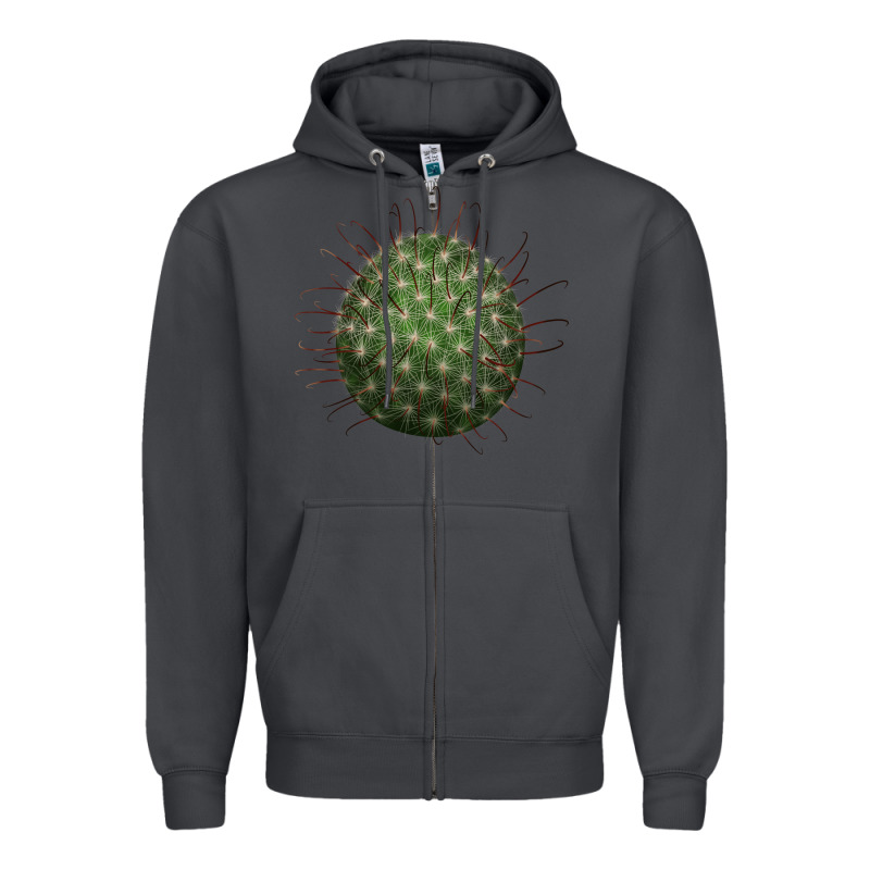 Arizona Fishhook Cactus Zipper Hoodie by LillyAllenDesigns | Teevron