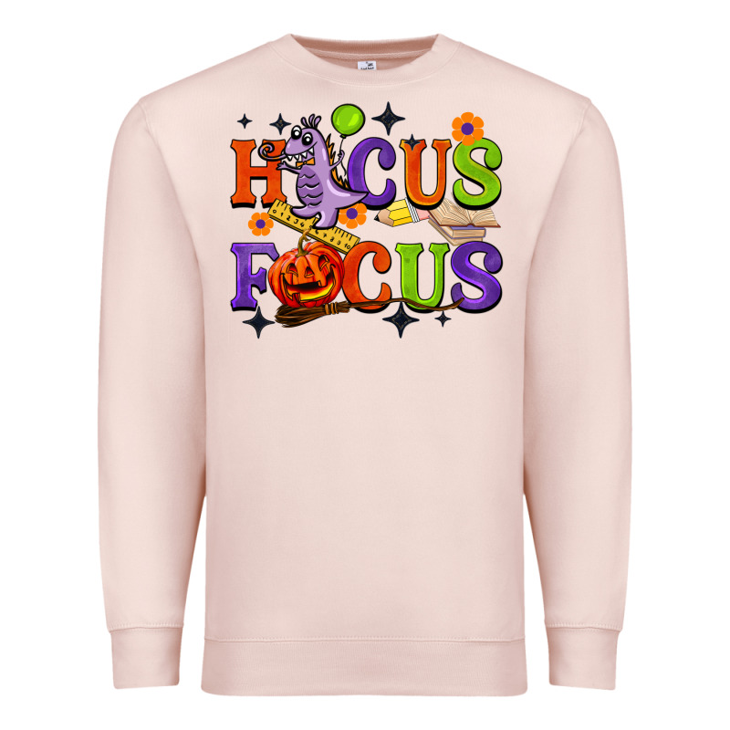 Hocus Focus Halloween Teacher Premium Sweatshirt by BarkalooDesign | Teevron