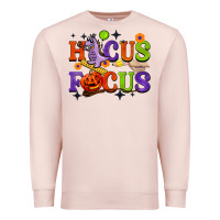Pale Pink hocus focus halloween teacher Premium Sweatshirt - BarkalooDesign