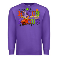 Purple hocus focus halloween teacher Premium Sweatshirt - BarkalooDesign