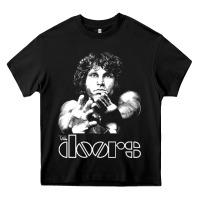 Black Jim Morrison Heavy Core Tee - trangStudio