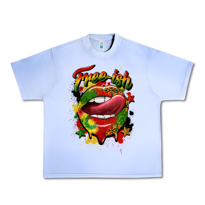 Free Ish Juneteenth Lips Urban Heavy Tee by CowGirlArtShop | Teevron